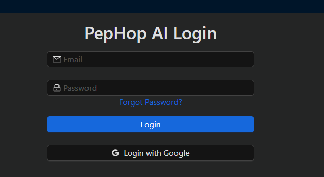 pephop ai login