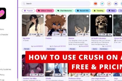 How To Use Crush On AI Free & Pricing