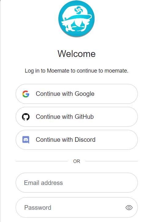 Logging In to Your Moemate AI Account
