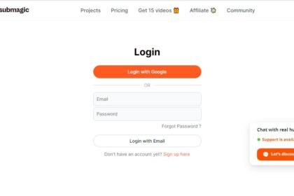 Submagic AI Login