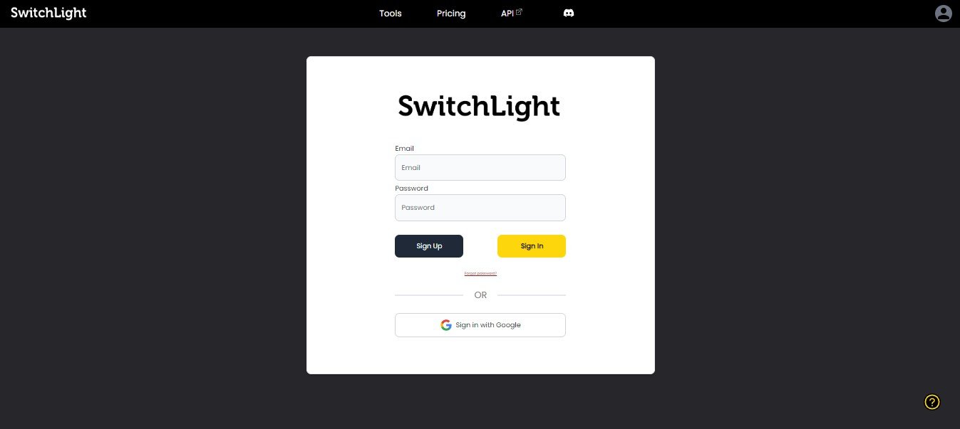 Switchlight AI Login