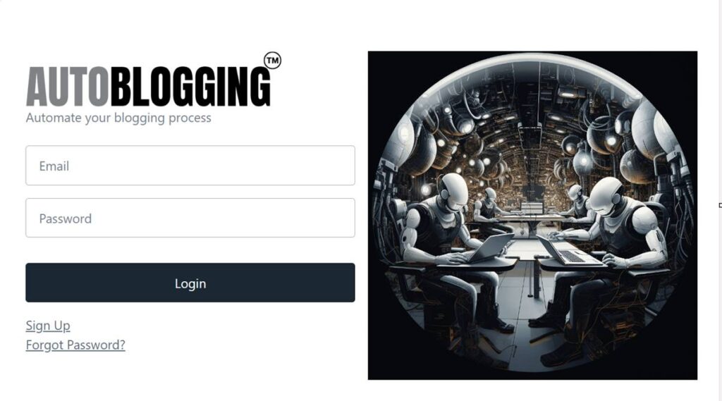 Autoblogging AI Login
