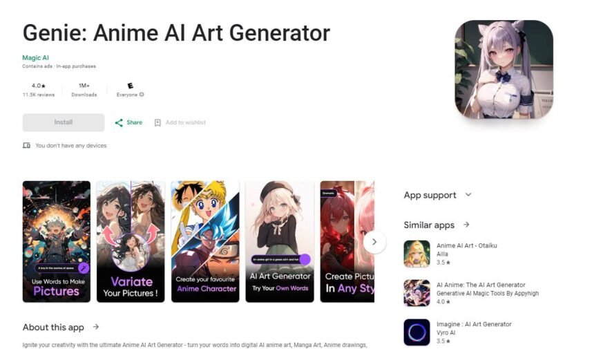 Genie Anime AI Mod APK