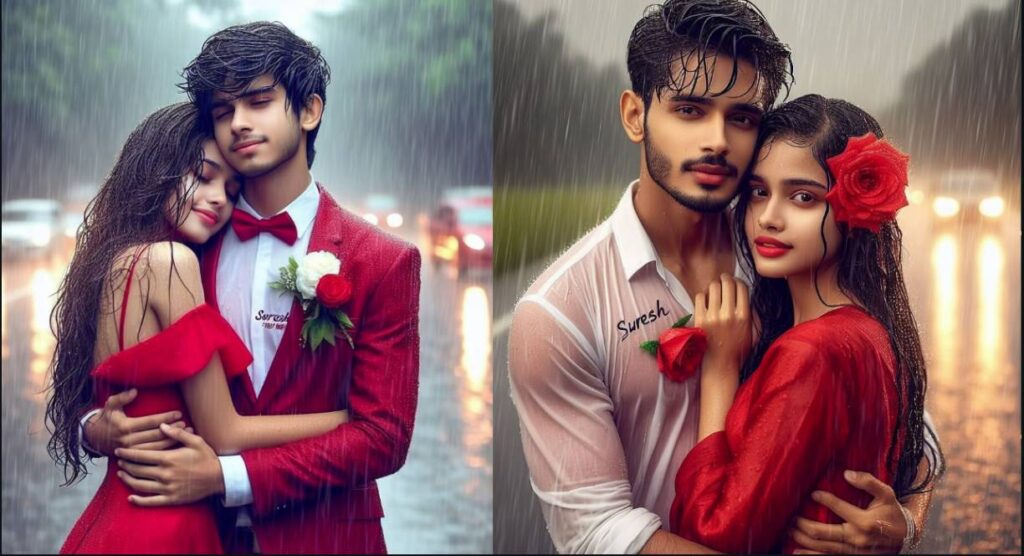 Happy hug day ai photo editing prompt