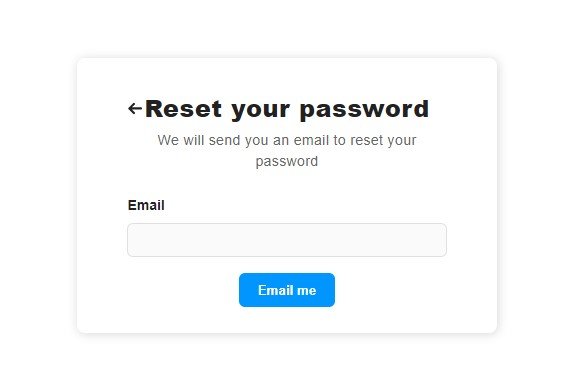 Lifelike AI reset password