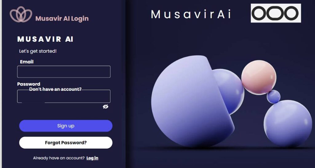 Musavir AI Login
