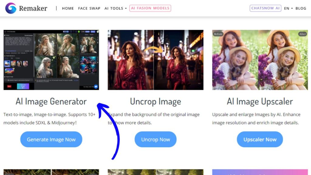Remaker AI Image Generator Free