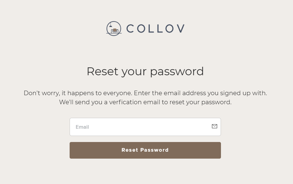 Collov AI Resetting Your Password
-