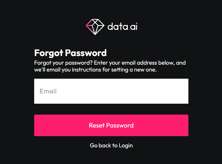 Data AI Forgot Password