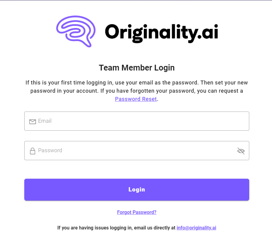 Originality AI Login