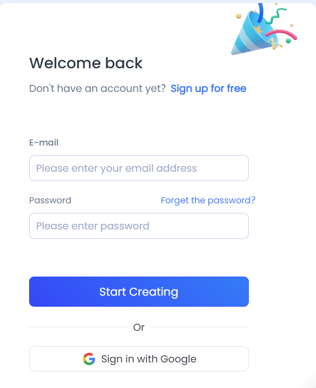 Kreado AI Login