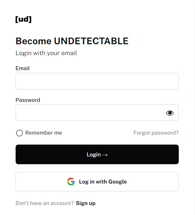 How To Undetectable AI Login