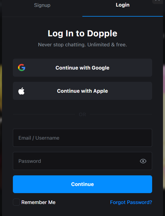 Dopple AI Login