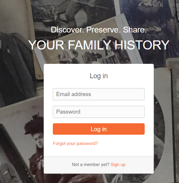 MyHeritage Account Login Steps