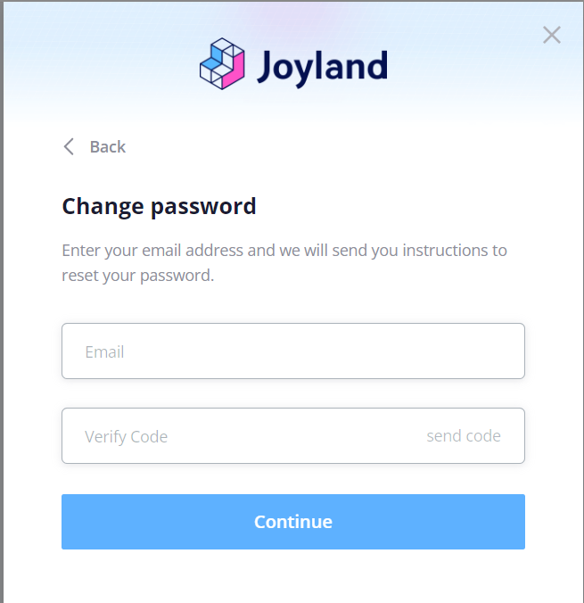 Joyland AI Forgot Password