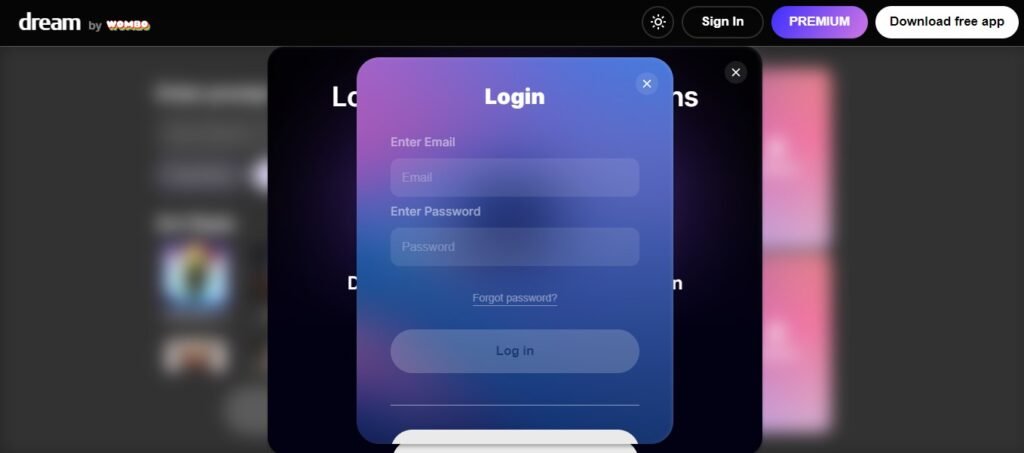 WOMBO AI Login