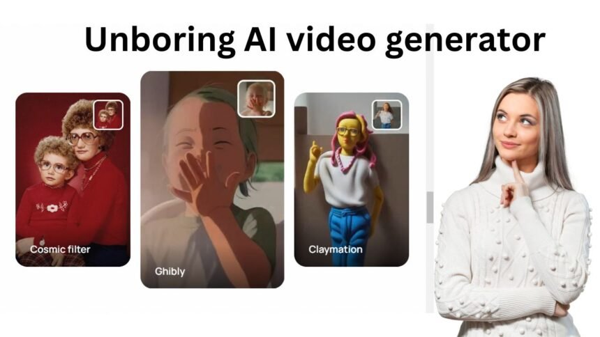 Unboring AI video generator