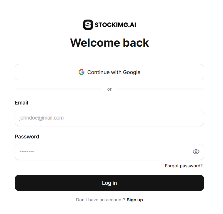 Stockimg.AI Login